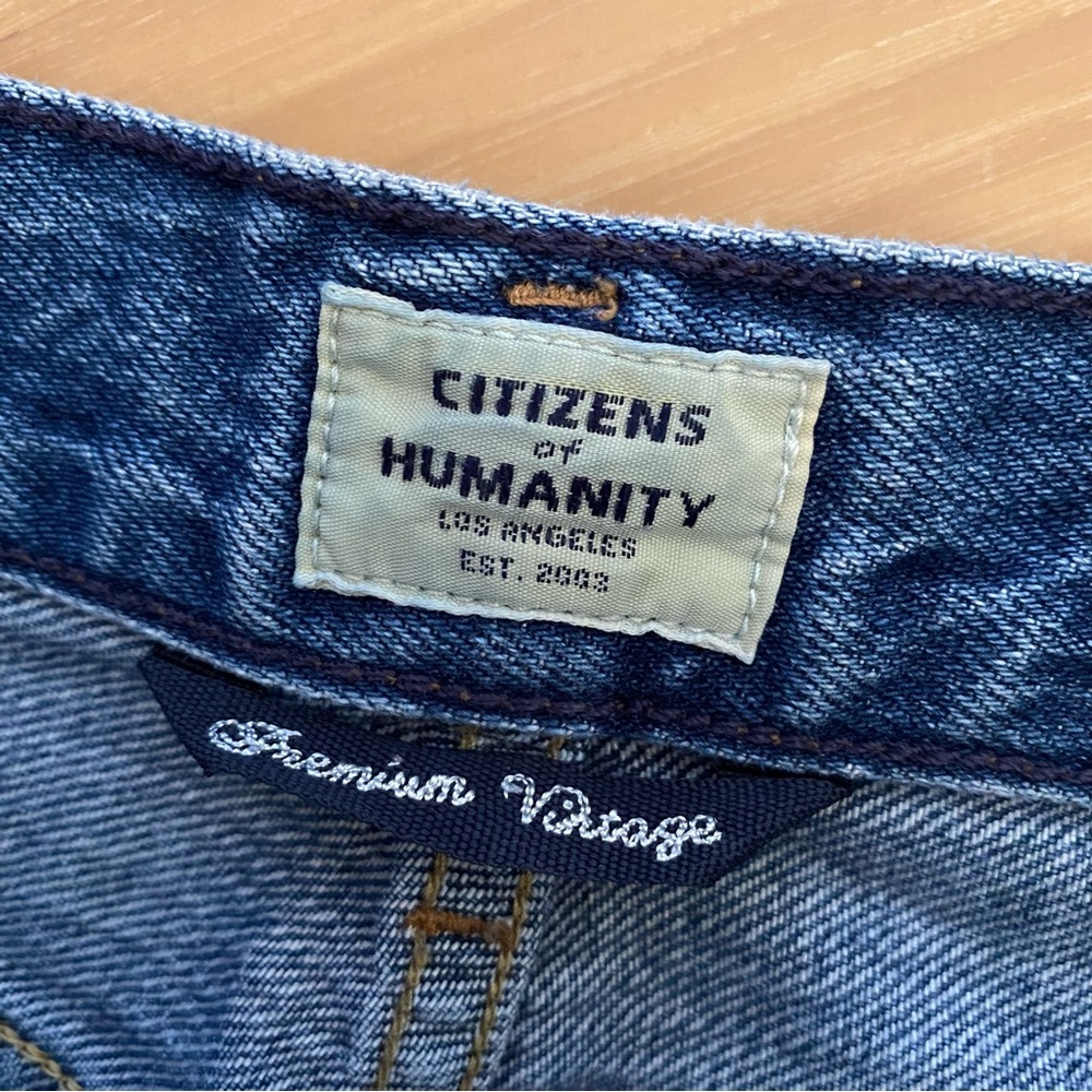 Citizens of humanity charlotte high rise straight jeans hold on indigo blue - Picture 12 of 16